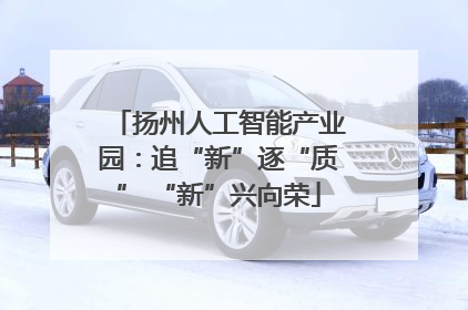扬州人工智能产业园：追“新”逐“质” “新”兴向荣
