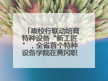政校行联动培育特种设备“新工匠”，全省首个特种设备学院在黄冈职业技术学院成立
