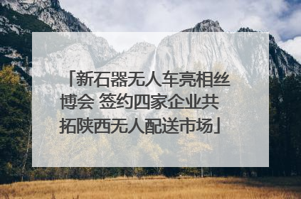 新石器无人车亮相丝博会 签约四家企业共拓陕西无人配送市场