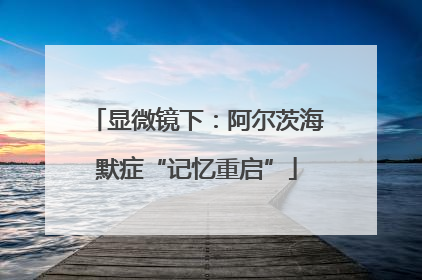 显微镜下：阿尔茨海默症“记忆重启”