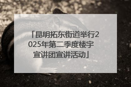 昆明拓东街道举行2025年第二季度楼宇宣讲团宣讲活动