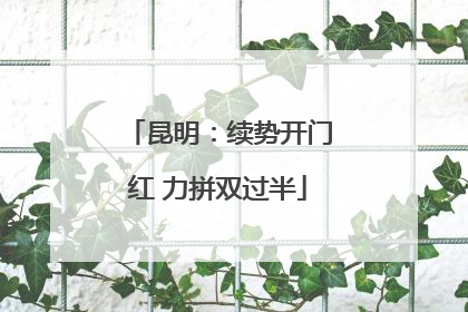 昆明：续势开门红 力拼双过半