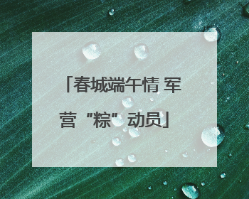 春城端午情 军营“粽”动员