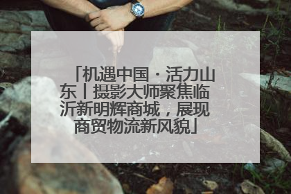 机遇中国・活力山东丨摄影大师聚焦临沂新明辉商城，展现商贸物流新风貌