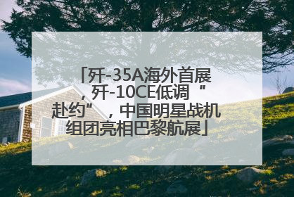 歼-35A海外首展，歼-10CE低调“赴约”，中国明星战机组团亮相巴黎航展
