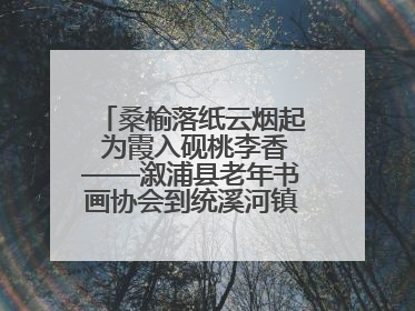 桑榆落纸云烟起 为霞入砚桃李香——溆浦县老年书画协会到统溪河镇学校开展书画进校园活动