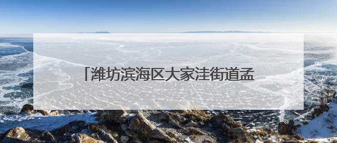 潍坊滨海区大家洼街道孟家庄子村文明新风展新貌