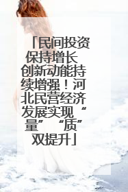 民间投资保持增长 创新动能持续增强！河北民营经济发展实现“量”“质”双提升