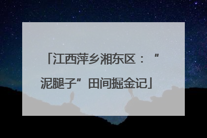 江西萍乡湘东区：“泥腿子”田间掘金记