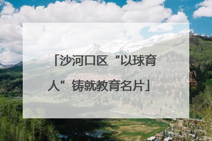 沙河口区“以球育人”铸就教育名片