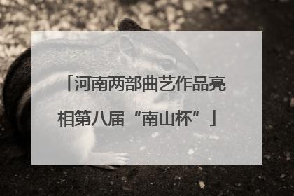 河南两部曲艺作品亮相第八届“南山杯”
