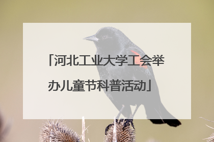 河北工业大学工会举办儿童节科普活动