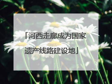 河西走廊成为国家遗产线路建设地