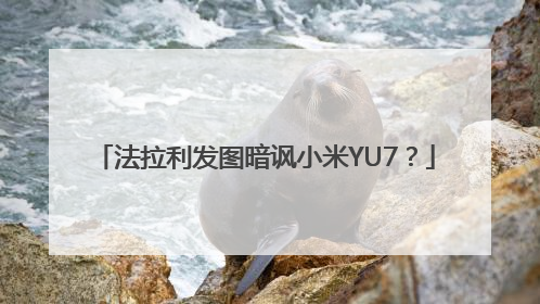 法拉利发图暗讽小米YU7？