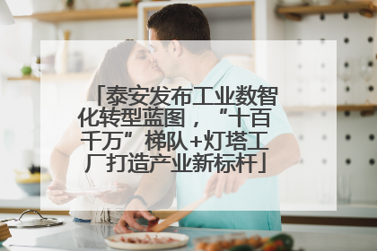 泰安发布工业数智化转型蓝图，“十百千万”梯队+灯塔工厂打造产业新标杆