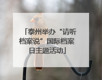 泰州举办“请听档案说”国际档案日主题活动
