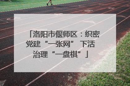 洛阳市偃师区：织密党建“一张网” 下活治理“一盘棋”