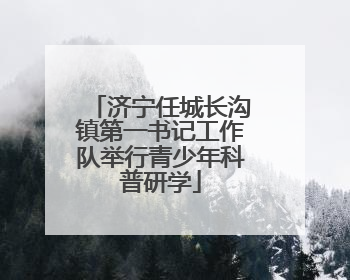 济宁任城长沟镇第一书记工作队举行青少年科普研学