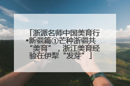 浙派名师中国美育行•新疆篇①芒种浙疆共“美育”，浙江美育经验在伊犁“发芽”