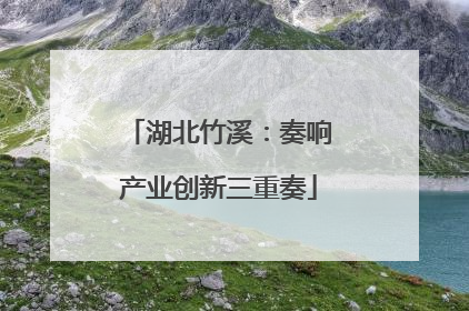 湖北竹溪：奏响产业创新三重奏