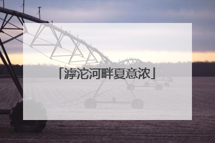 滹沱河畔夏意浓