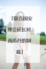 联合国安理会延长对南苏丹的制裁