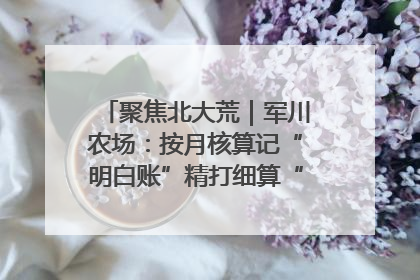 聚焦北大荒｜军川农场：按月核算记“明白账”精打细算“过紧日子”