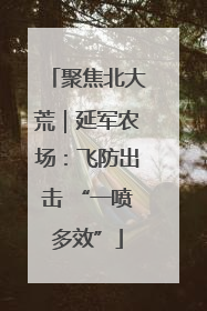 聚焦北大荒｜延军农场：飞防出击 “一喷多效”