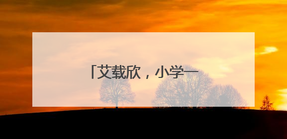 艾载欣，小学一年级，捡到一万多元现金物归原主