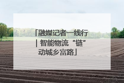 融媒记者一线行｜智能物流“链”动城乡富路