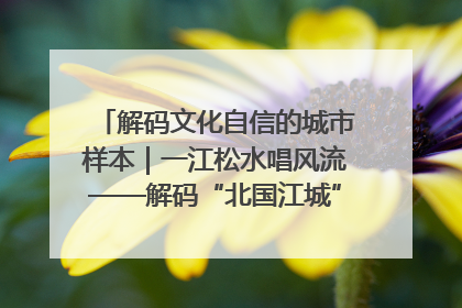解码文化自信的城市样本｜一江松水唱风流——解码“北国江城”吉林的文化自信样本