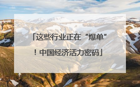 这些行业正在“爆单”！中国经济活力密码