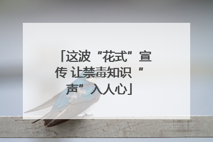 这波“花式”宣传 让禁毒知识“声”入人心