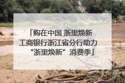 购在中国 浙里焕新 工商银行浙江省分行助力“浙里焕新”消费季