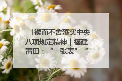 锲而不舍落实中央八项规定精神｜福建莆田：“一张表”“一张图”为基层减轻“数字负担”