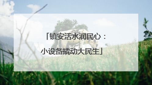 镇安活水润民心：小设备撬动大民生