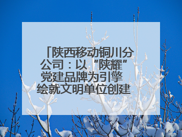 陕西移动铜川分公司：以“陕耀”党建品牌为引擎 绘就文明单位创建新画卷——全国文明单位创建纪实