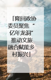 隆回政协委员聚焦“亿年龙洞” 推动文旅融合赋能乡村振兴