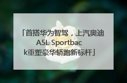 首搭华为智驾，上汽奥迪A5L Sportback重塑豪华轿跑新标杆