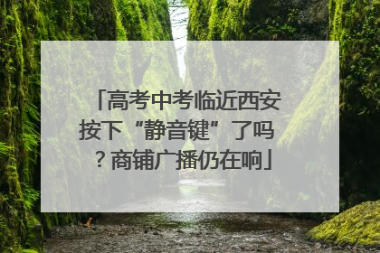高考中考临近西安按下“静音键”了吗？商铺广播仍在响