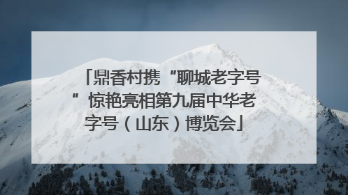 鼎香村携“聊城老字号”惊艳亮相第九届中华老字号（山东）博览会