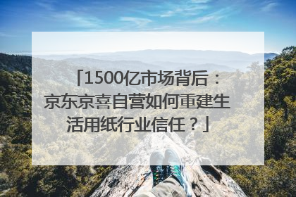 1500亿市场背后：京东京喜自营如何重建生活用纸行业信任？