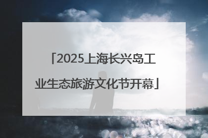 2025上海长兴岛工业生态旅游文化节开幕
