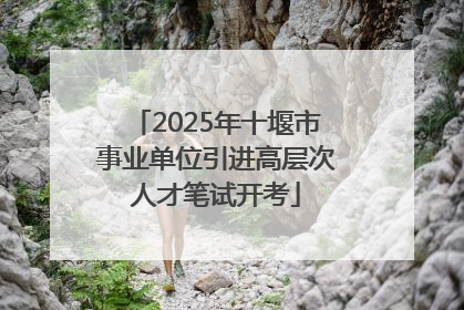 2025年十堰市事业单位引进高层次人才笔试开考