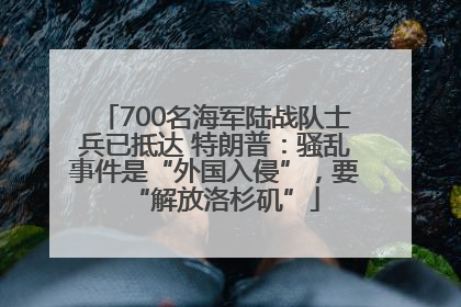 700名海军陆战队士兵已抵达 特朗普：骚乱事件是“外国入侵”，要“解放洛杉矶”
