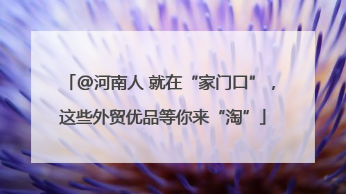 @河南人 就在“家门口”，这些外贸优品等你来“淘”