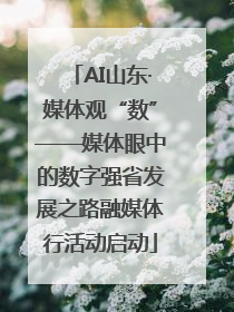 AI山东·媒体观“数”——媒体眼中的数字强省发展之路融媒体行活动启动