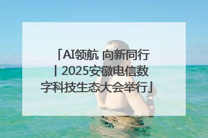 AI领航 向新同行丨2025安徽电信数字科技生态大会举行