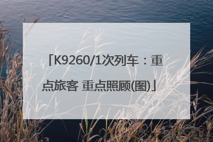 K9260/1次列车：重点旅客 重点照顾(图)