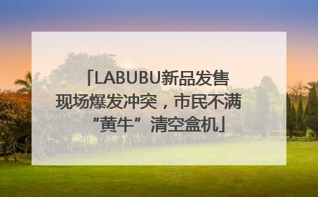 LABUBU新品发售现场爆发冲突，市民不满“黄牛”清空盒机